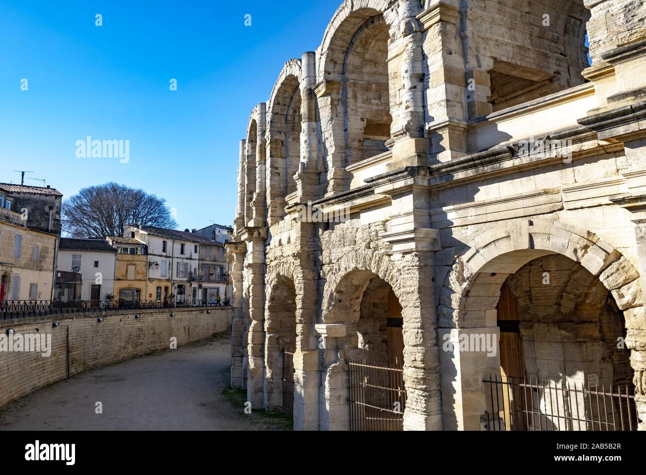 Anfiteatro Romano de Arles, Provence Alpes Côte d'Azur en Francia, Europa Foto de stock