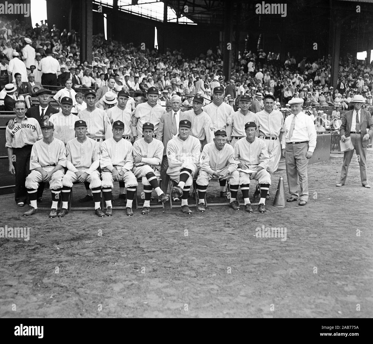 El equipo de béisbol de Washington foto ca. 1932 o 1933 Foto de stock