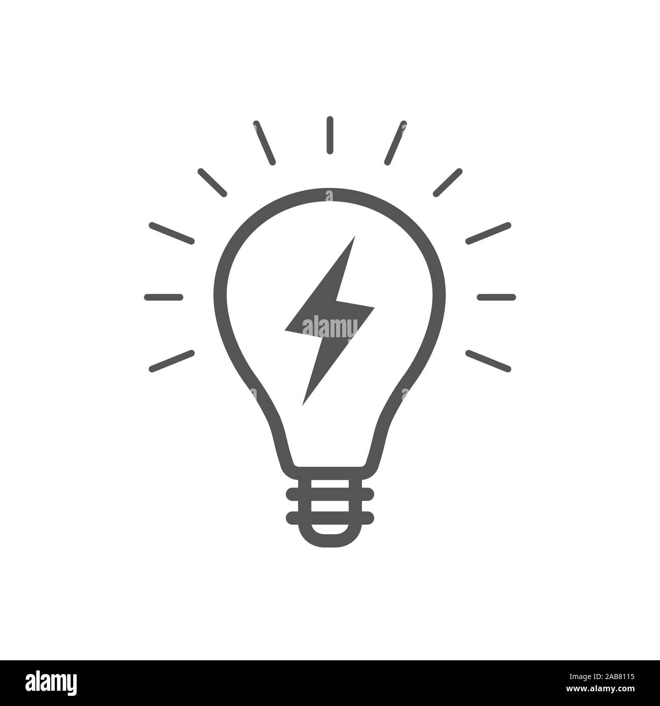 Idea Icono De Bombilla Bombilla De Luz Vector Que Representa Las Ideas