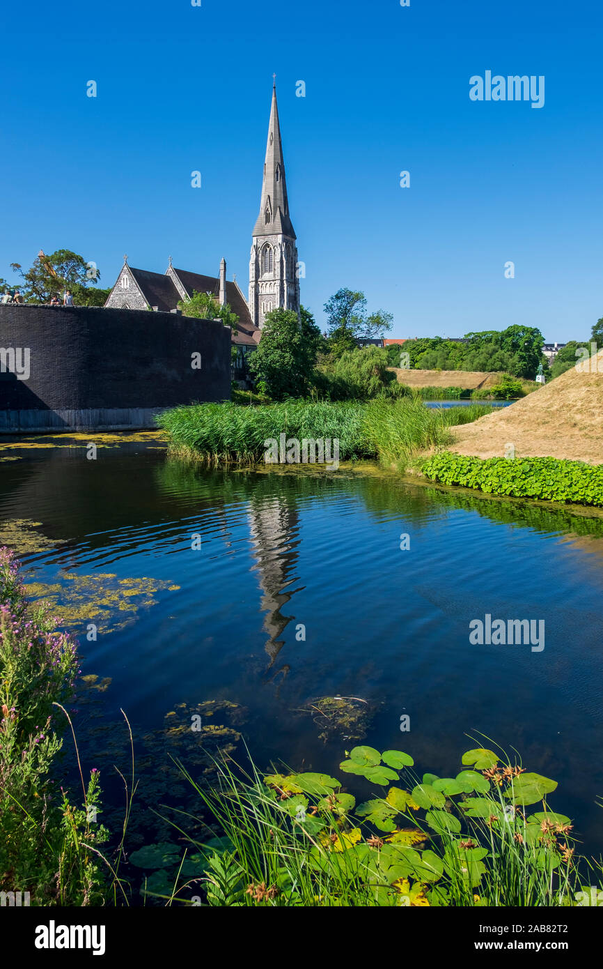 La iglesia de Saint Alban, en Copenhague, Dinamarca, Europa Foto de stock