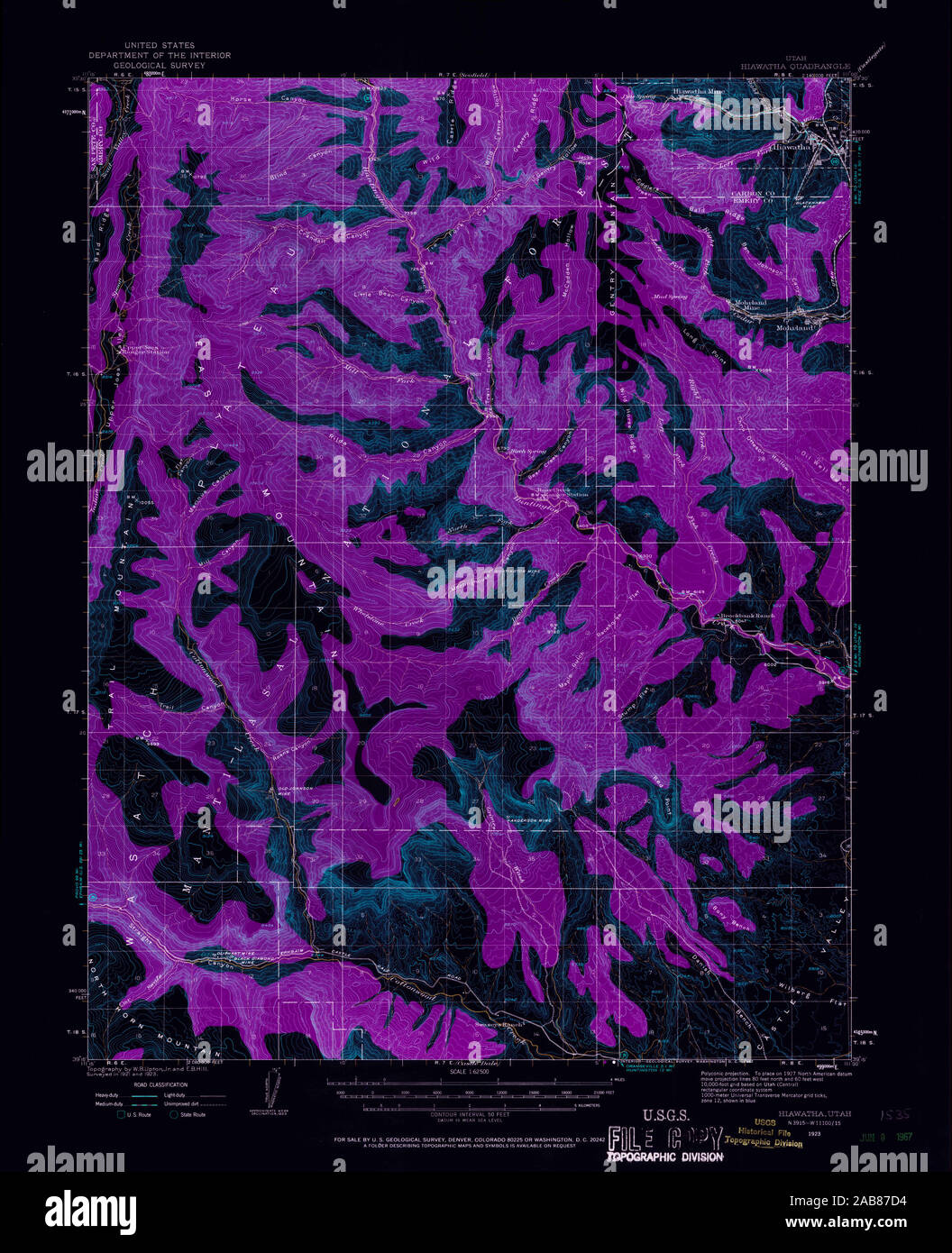 Mapa de hiawatha fotografías e imágenes de alta resolución Alamy