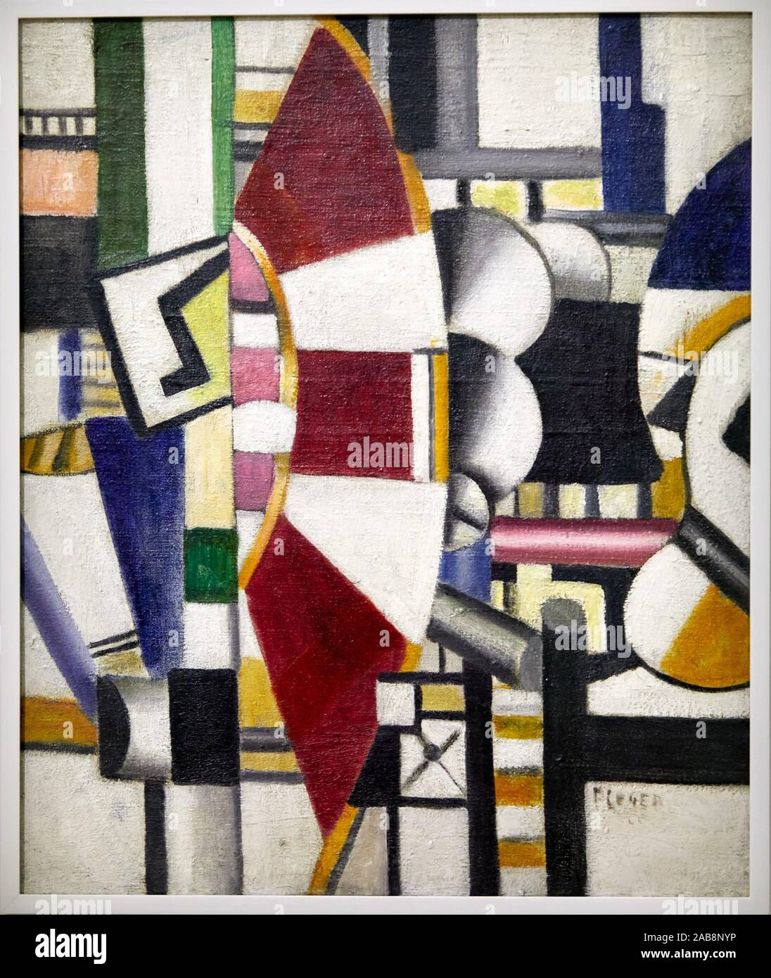 '''La roue rouge'' de 1920, Fernand Léger, Centro Pompidou, París, Francia, Europa Foto de stock
