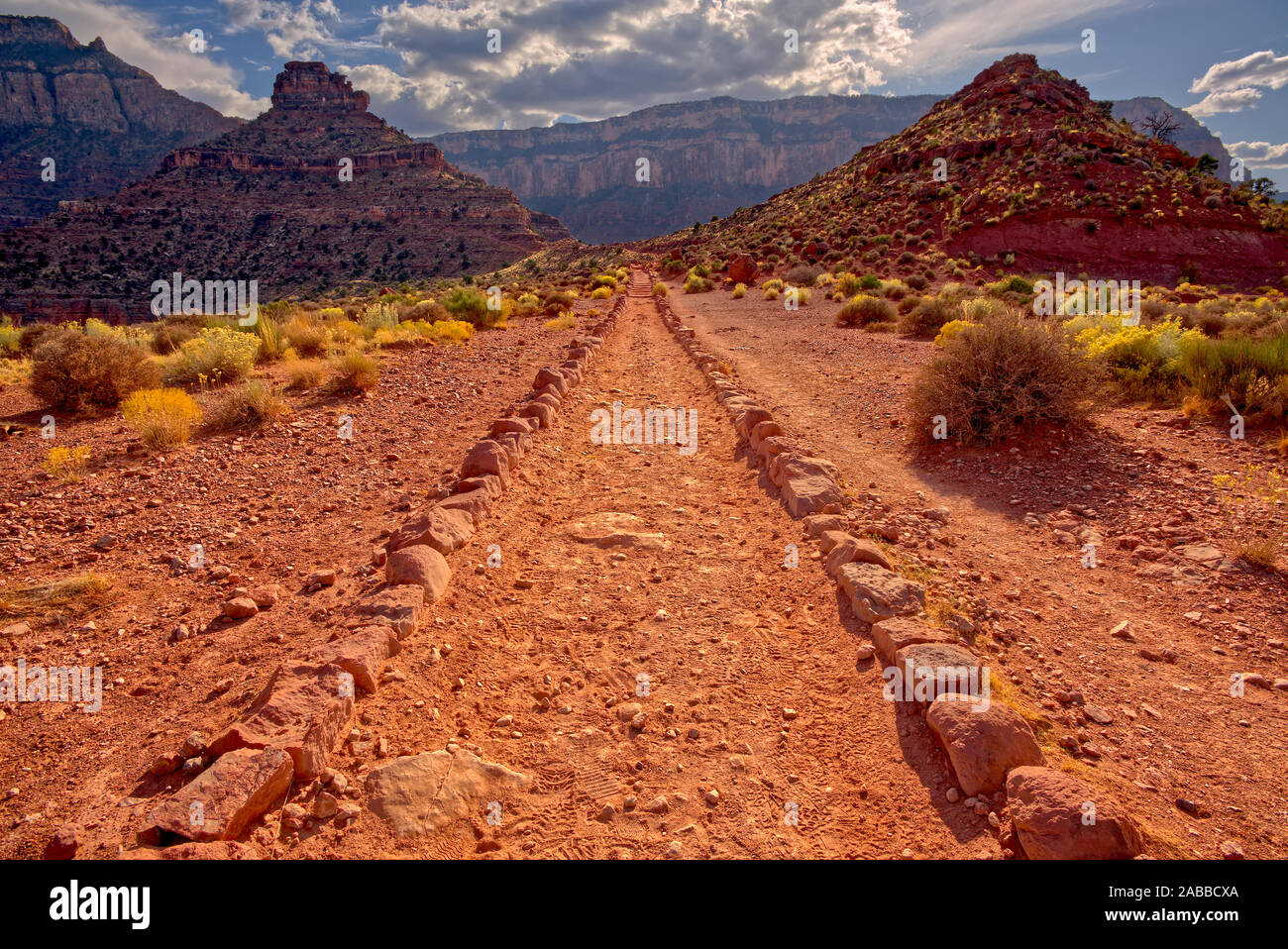 South Kaibab Trail, el Gran Cañón, Arizona, EE.UU. Foto de stock