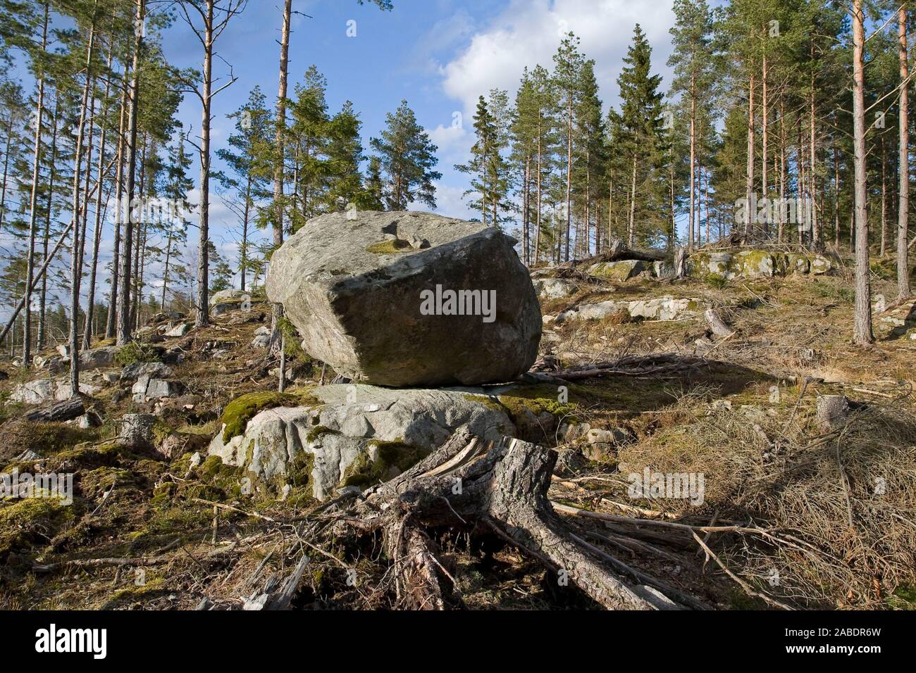 Paisaje en Schweden, Västergotland Foto de stock
