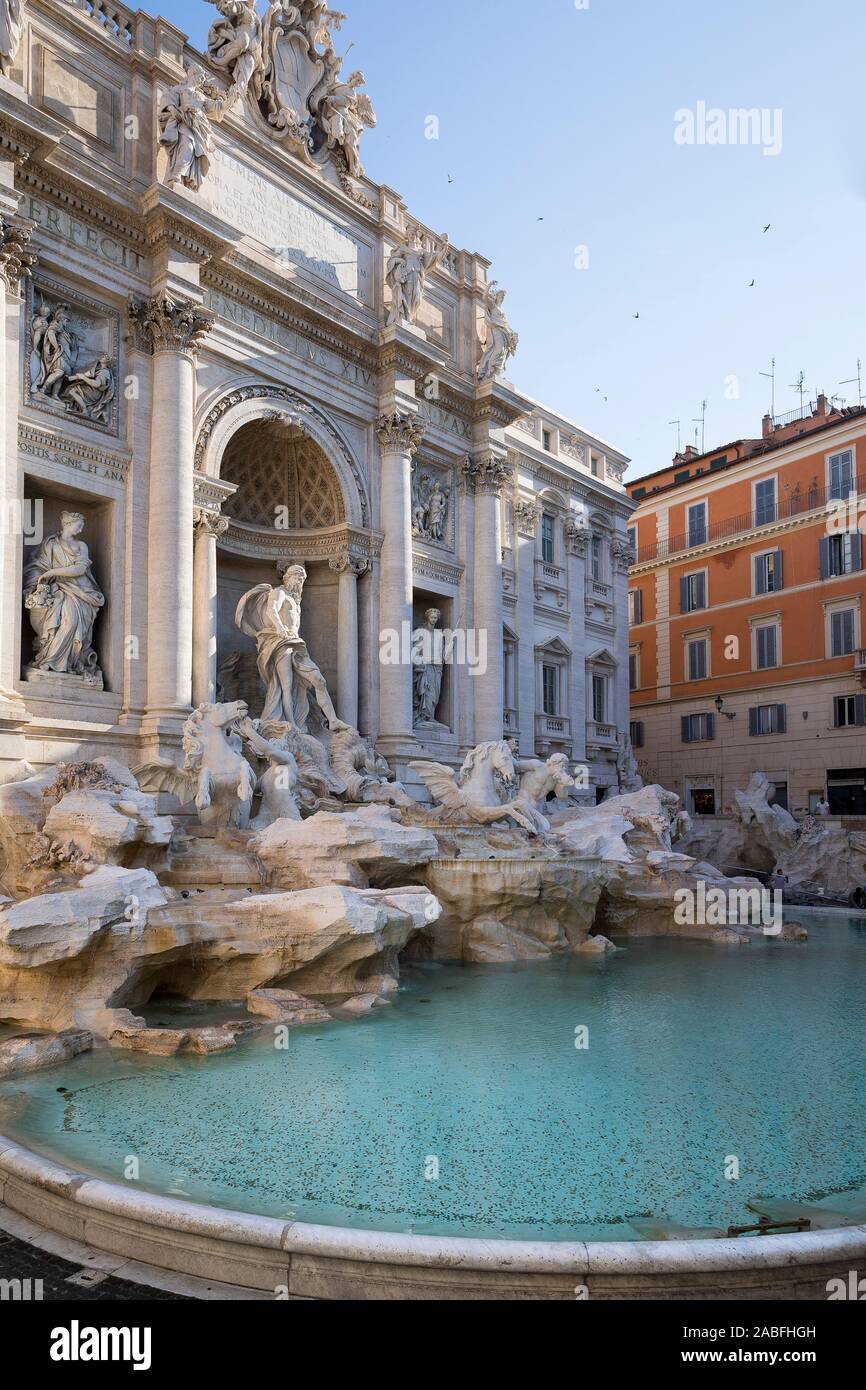 La fontana de Trevi, Roma, Italia, Europa Foto de stock