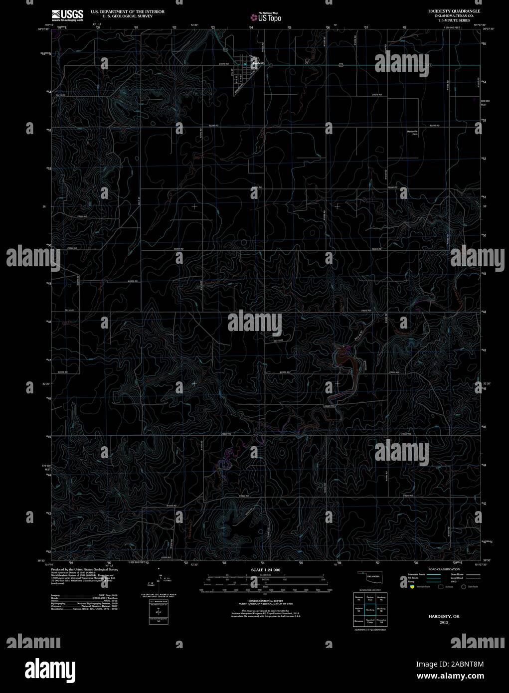 Mapa de oklahoma hardesty fotografías e imágenes de alta resolución Alamy
