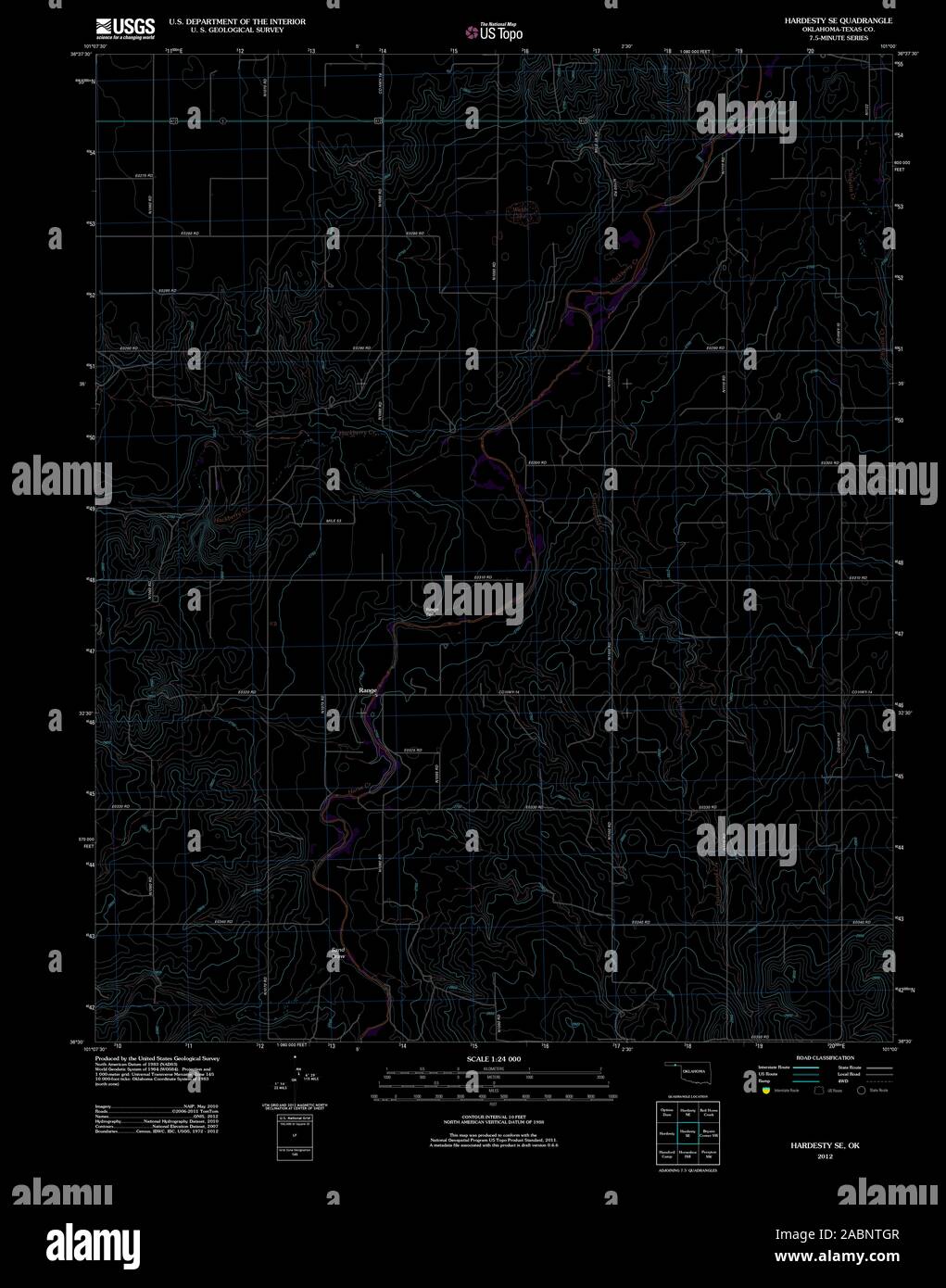 Mapa de hardesty oklahoma fotografías e imágenes de alta resolución Alamy
