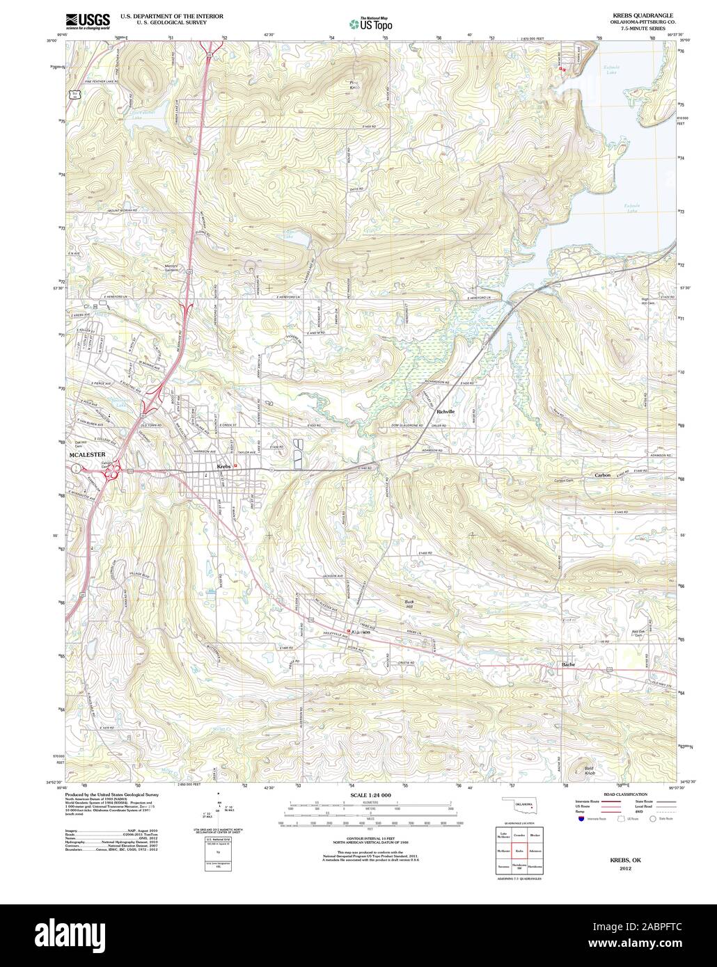 Mapa de krebs oklahoma fotografías e imágenes de alta resolución Alamy