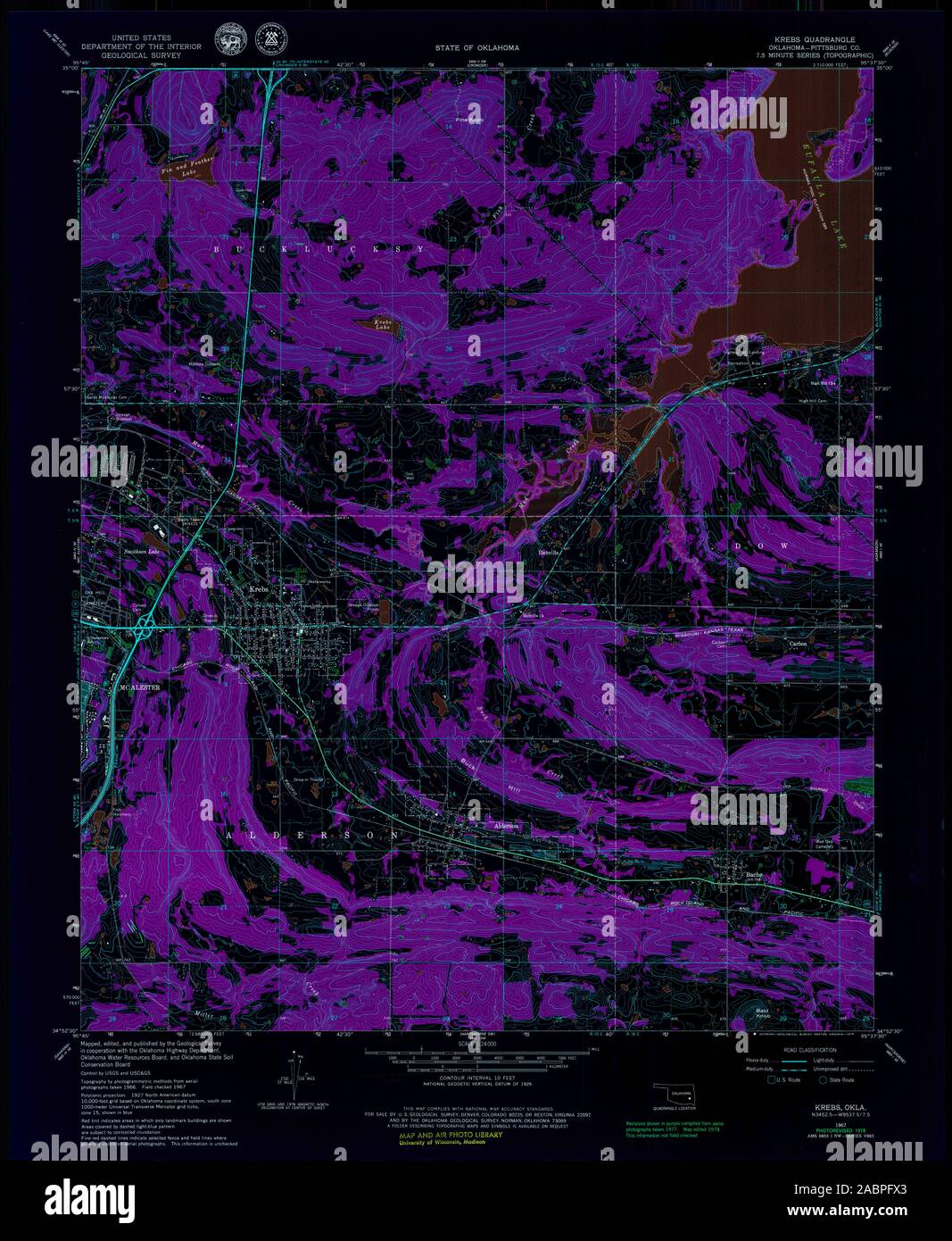 Mapa de krebs oklahoma fotografías e imágenes de alta resolución Alamy