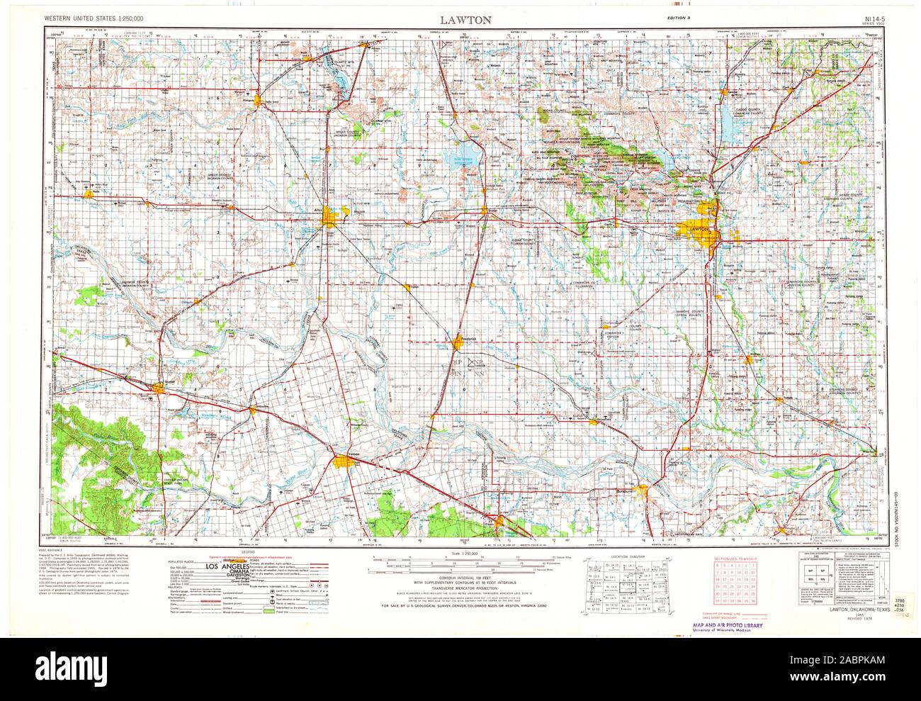 Mapa de lawton oklahoma fotografías e imágenes de alta resolución Alamy