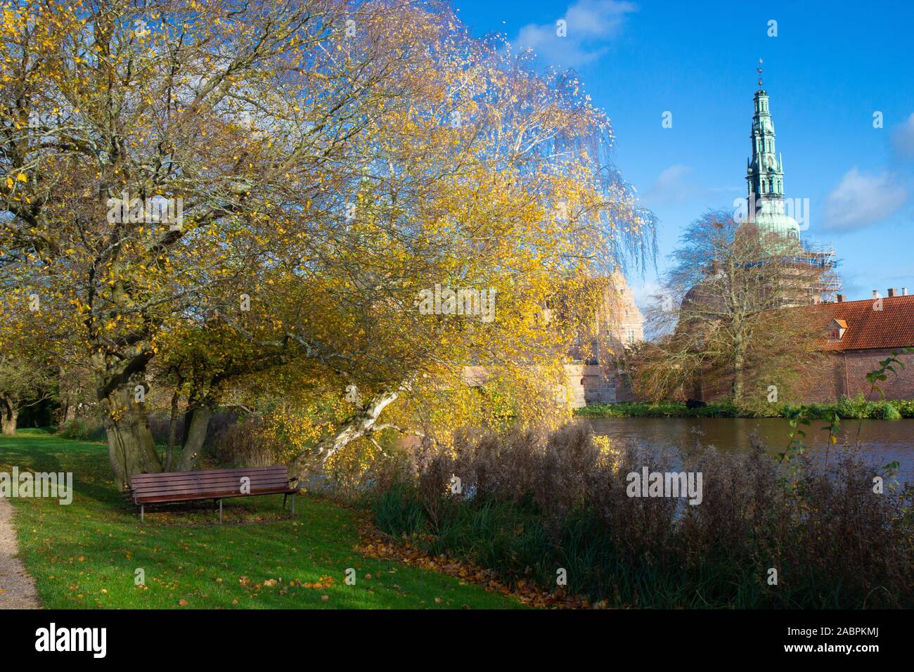 Frederiksberg Palace en Hilleroed, al norte de Copenhague Foto de stock