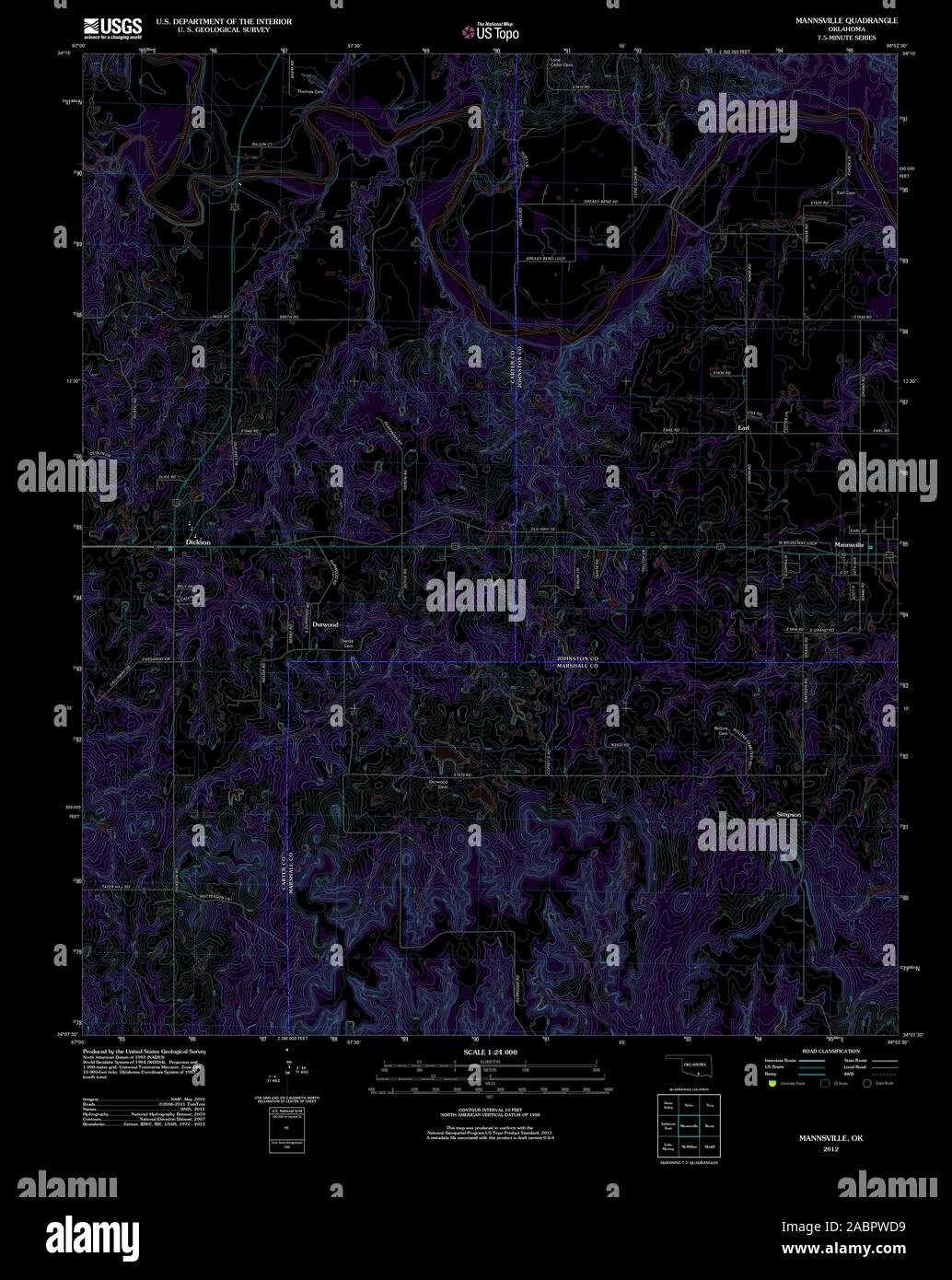 Mapa de mannsville fotografías e imágenes de alta resolución Alamy