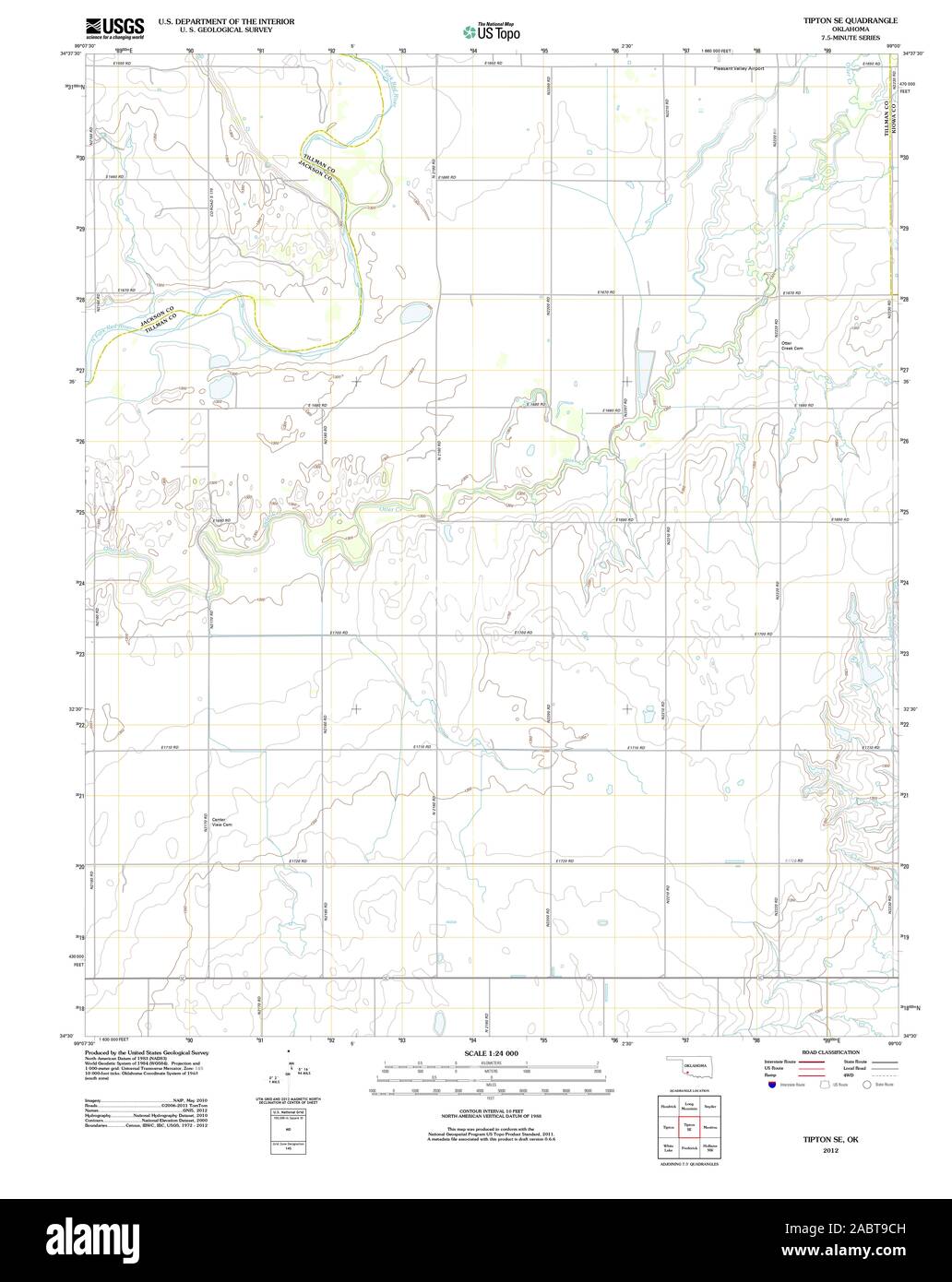 Mappa di tipton oklahoma fotografías e imágenes de alta resolución Alamy