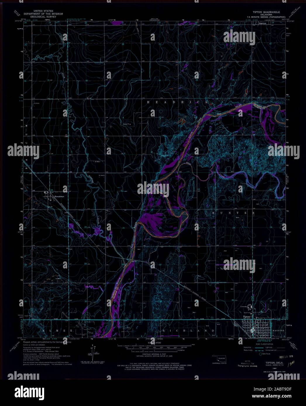Mappa di tipton oklahoma fotografías e imágenes de alta resolución Alamy
