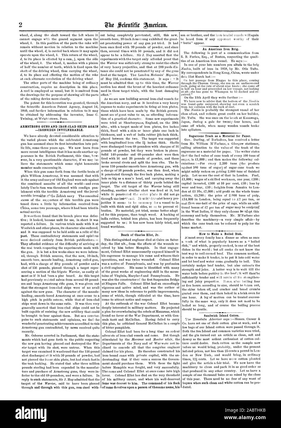 Scientific American, 1862-07-05 Foto de stock