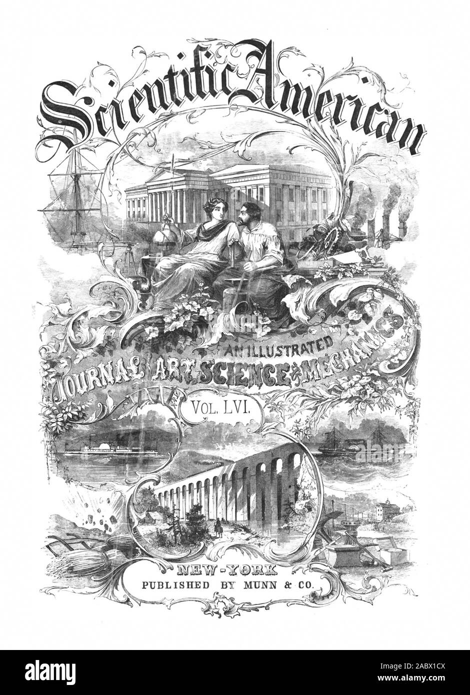 1887 Scientific American Inc., 1887-01-01 Foto de stock