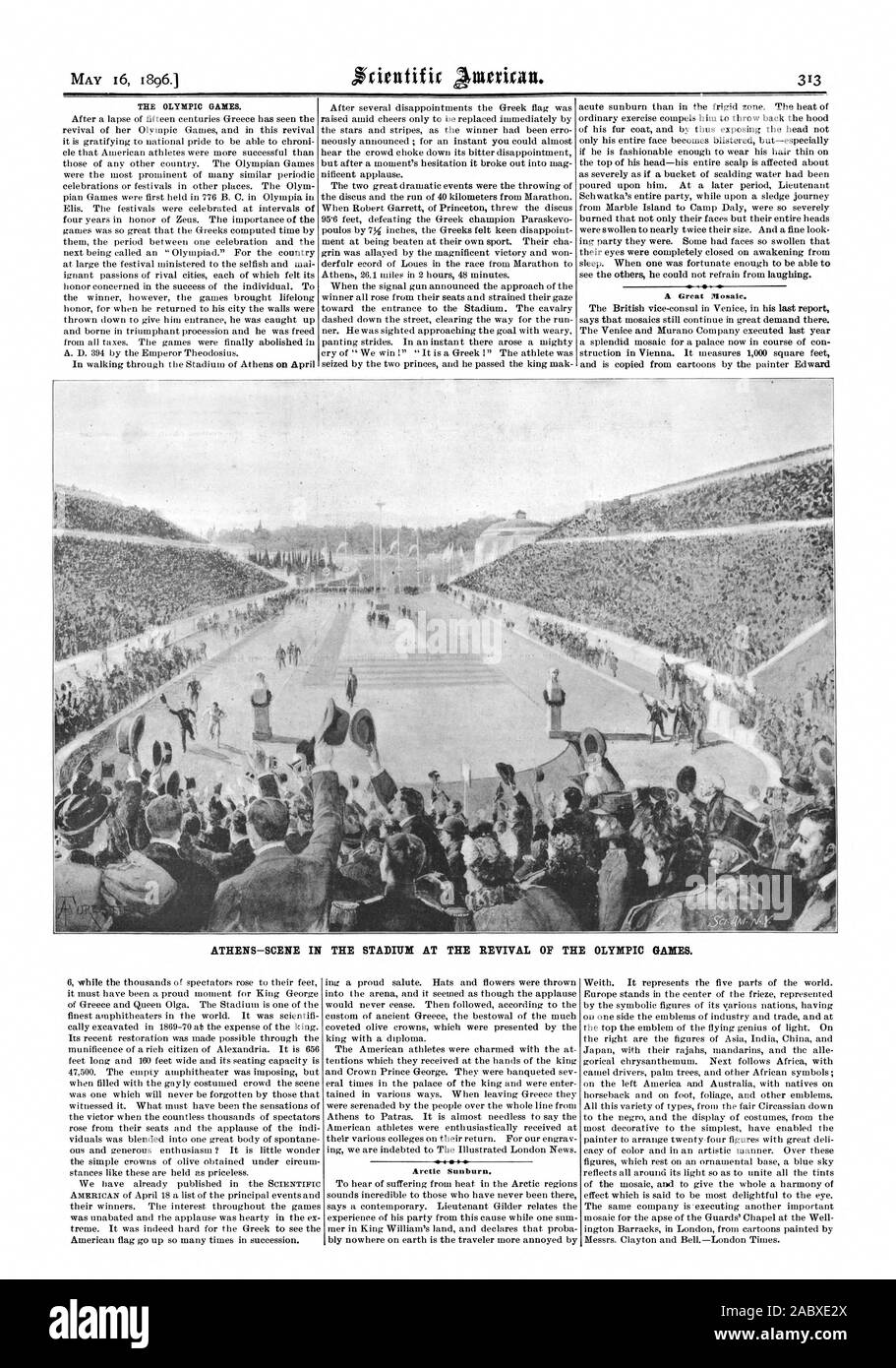 Los Juegos Olímpicos. Un gran mosaico. AtenasESCENA EN EL ESTADIO EN Los Juegos Olímpicos. Un gran mosaico. AtenasESCENA EN EL ESTADIO EN
