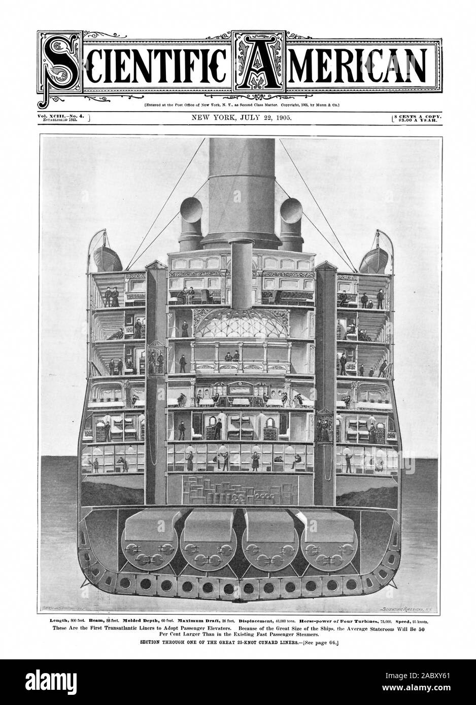 Ir I 4 CIENTIFIC MERICAN, Scientific American, 1905-07-22 Foto de stock