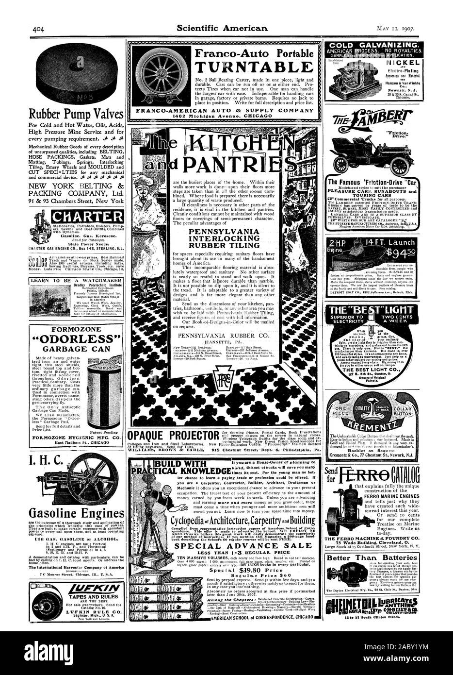 Las válvulas de la bomba de gasolina de goma de la Carta. Gas Kerosene. Las necesidades de energía del estado. Carta de motor de gas CO. Box 148 Sterling malos. Instituto Politécnico Bradley FORMOZONE 'inodoro' BASURA Motores de gasolina gasto. Utilizar GAS gasolina o alcohol. La International Harvester Company of America (incorporado) CINTAS Y REGLAS REGLA LUFKIN CO. I. H. C. FORMOZONE MFG higiénica. L'ladlson CO. East St. CHICAG Scientific American Franco-Auto tocadiscos portátil 1402 Michigan Avenue. Proyector OPACO CHICAG ter pagando oportunidad de aprender un oficio o profesión podría ser ofrecido. Si II especial de mayo de 1907. Galvanizado en frío Foto de stock
