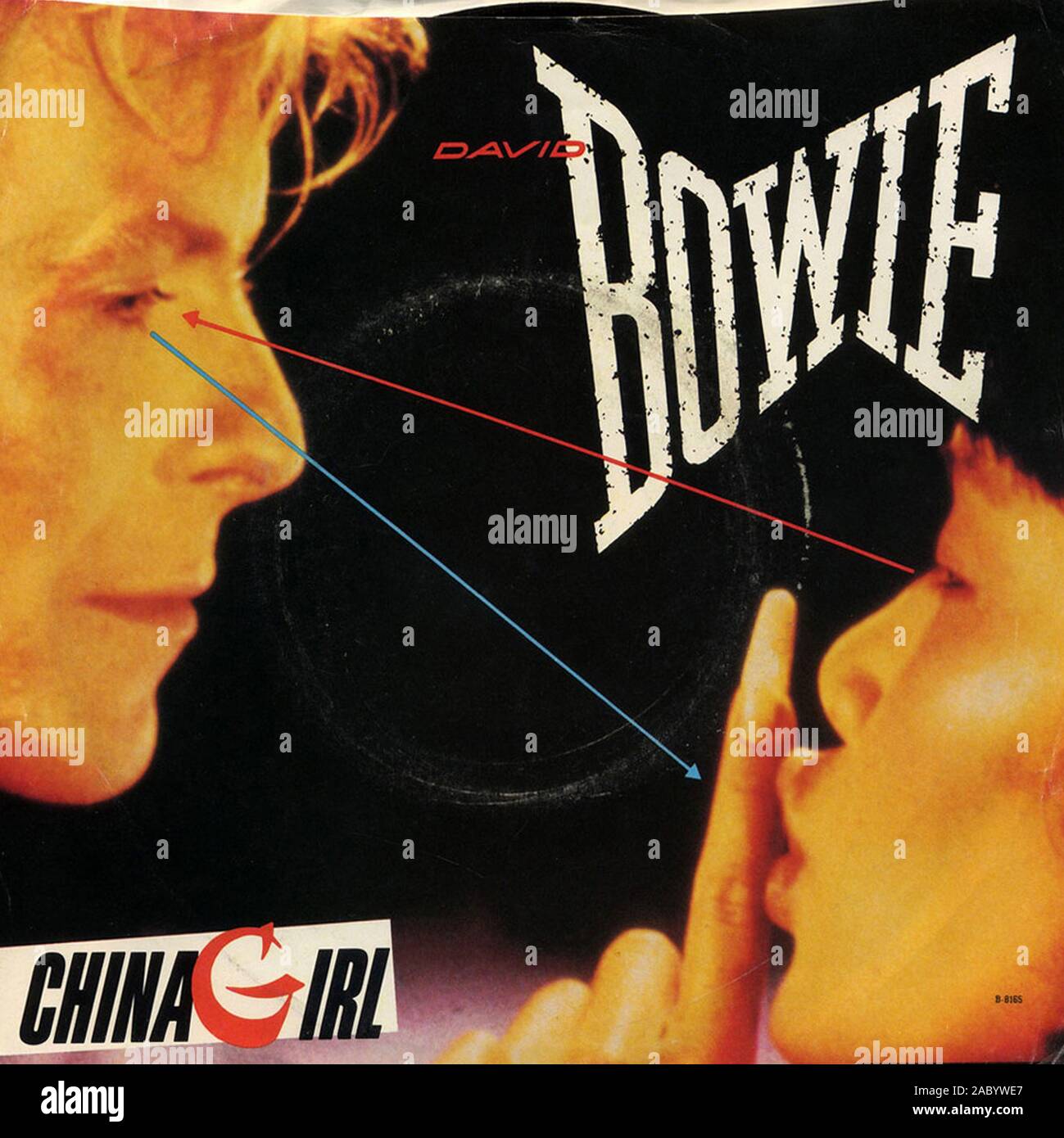 David Bowie - China Girl - Vintage portada del álbum de vinilo Fotografía  de stock - Alamy