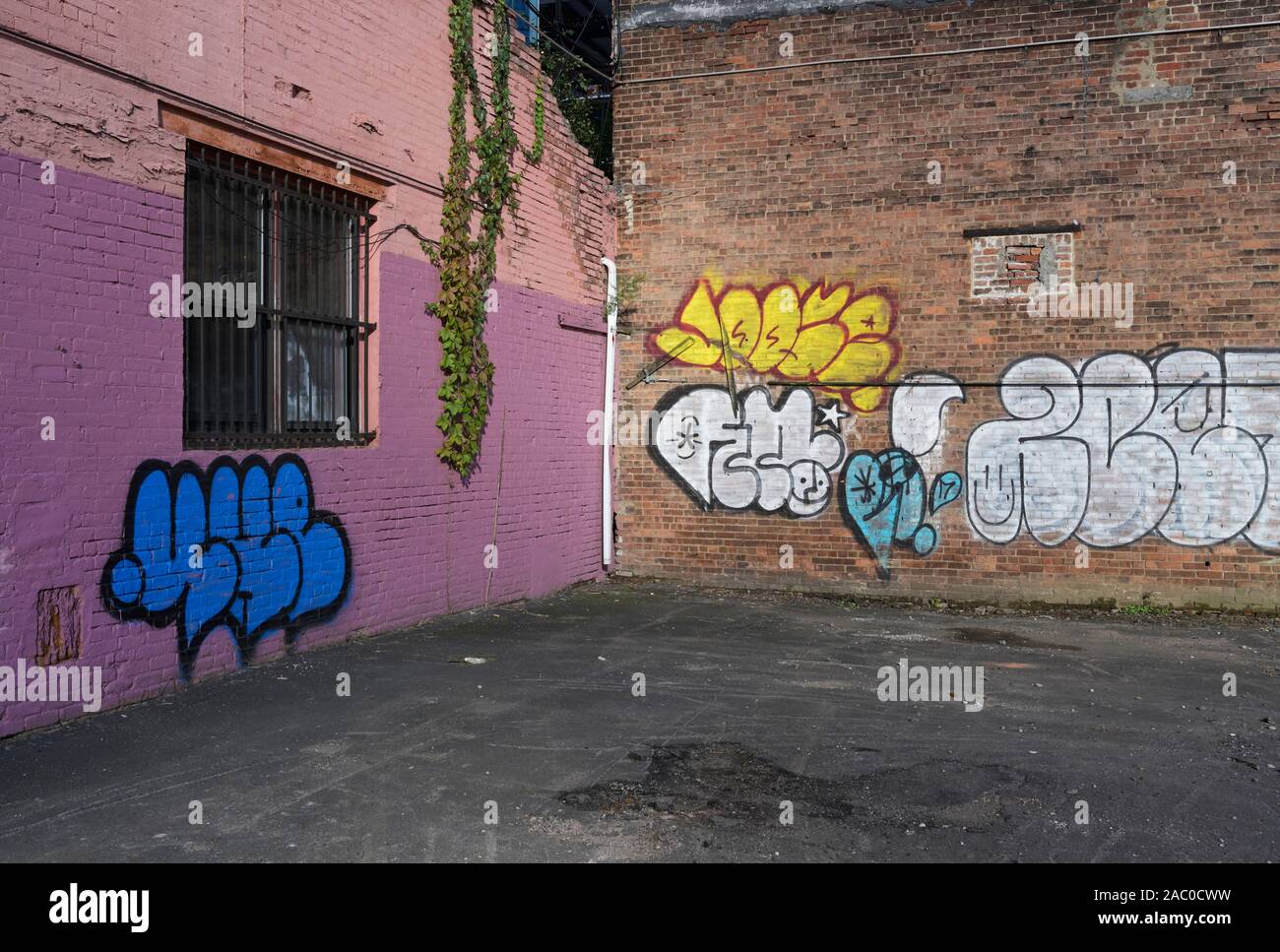 Graffiti, la ciudad de Nueva York Foto de stock