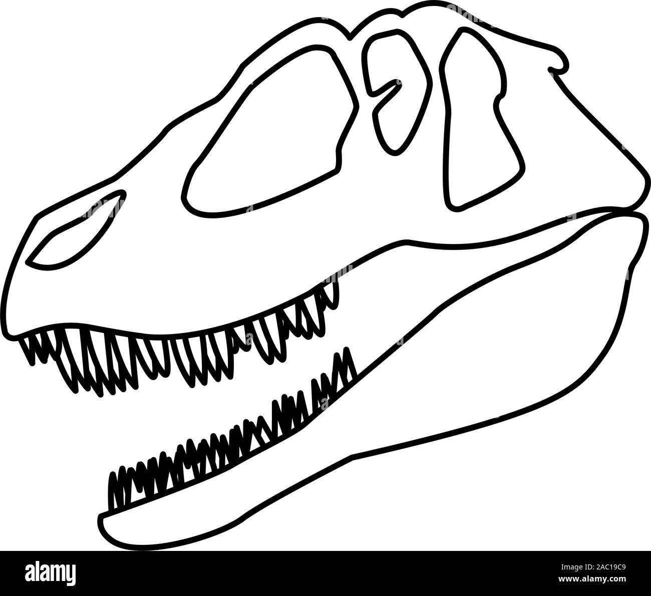 Cráneo de dinosaurio sobre fondo blanco, diseño de ilustraciones vectoriales Imagen Vector de stock - Alamy Cráneo de dinosaurio sobre fondo blanco, diseño de ilustraciones vectoriales Imagen Vector de stock - Alamy