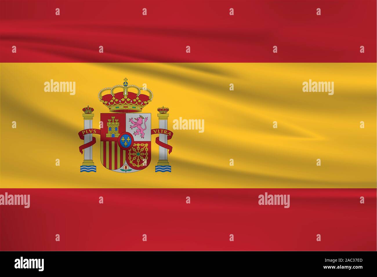 Ondeando La Bandera De España Colores Oficiales Y La Relación Correcta La Bandera Nacional De 1964