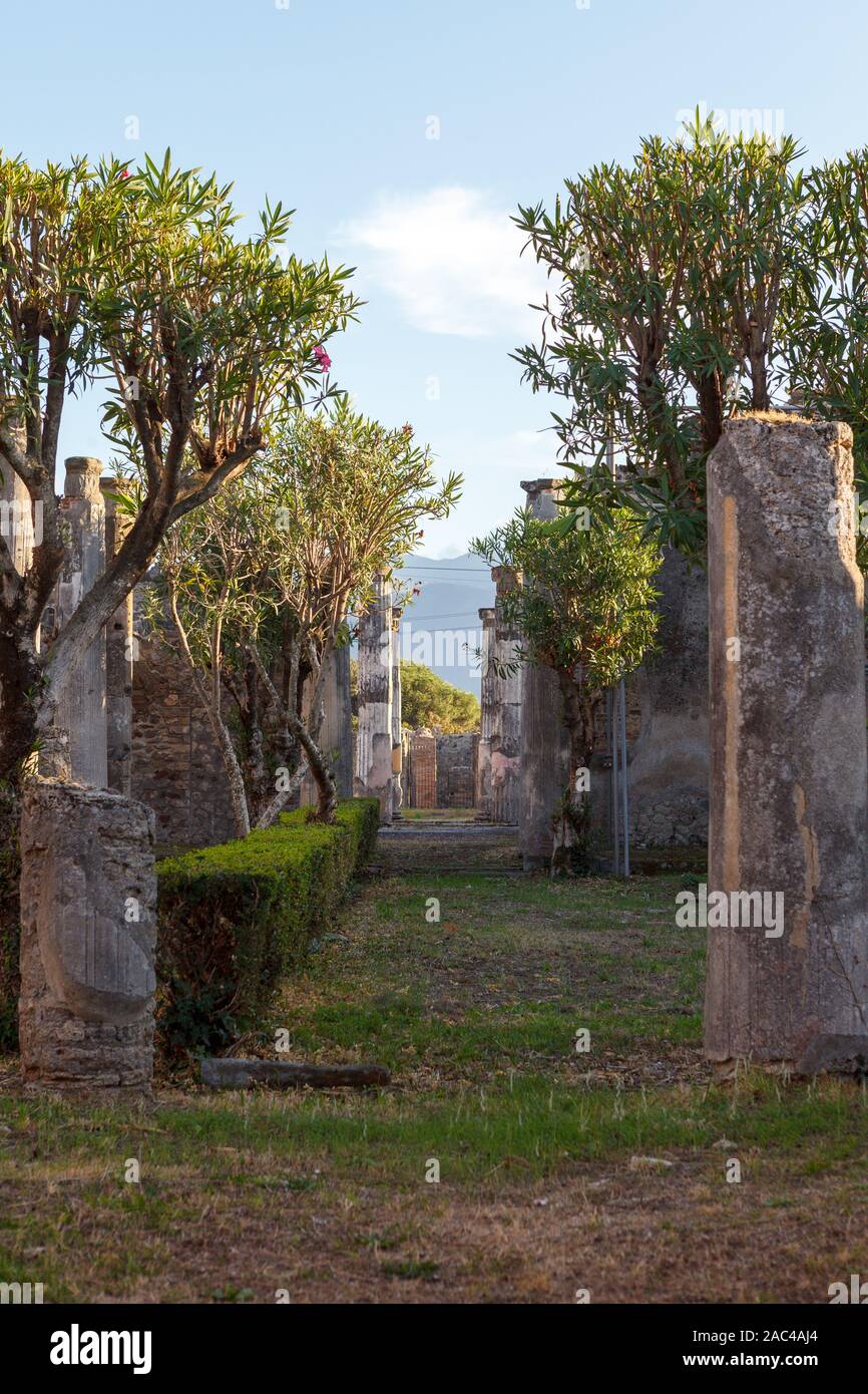 Casa de Pompeya (Pompei). La antigua ciudad romana de Pompeya, Provincia de Nápoles, Campania, Italia Foto de stock