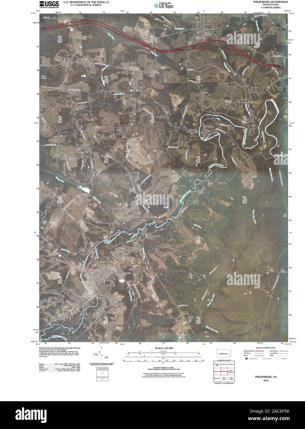 Mapa de philipsburg Imágenes recortadas de stock Alamy