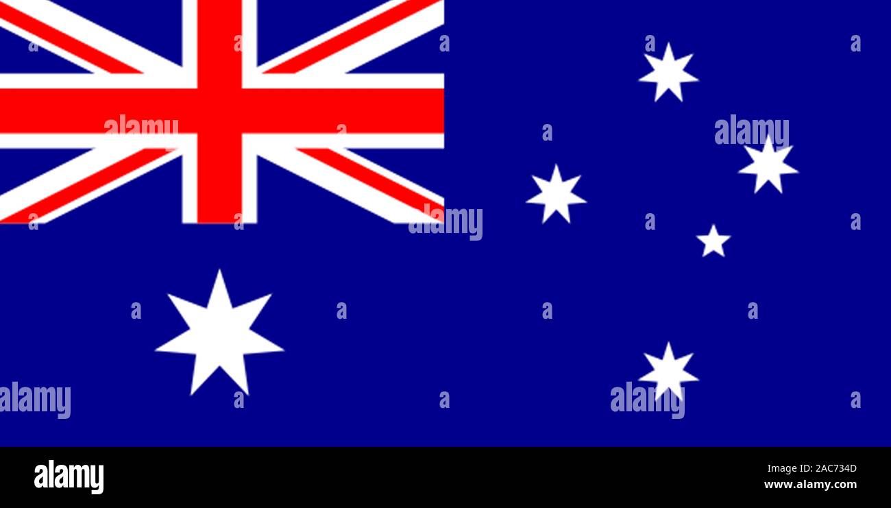 Nationalfahne, Flagge von australien Foto de stock