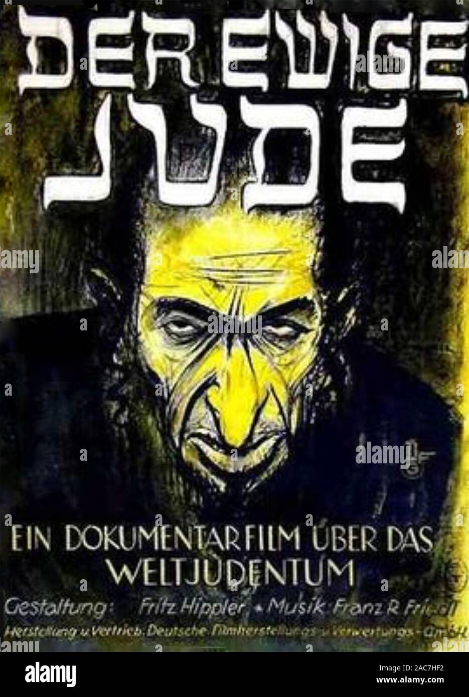 El eterno Poster JUDÍO de la película de propaganda nazi antisemita de 1940 Foto de stock