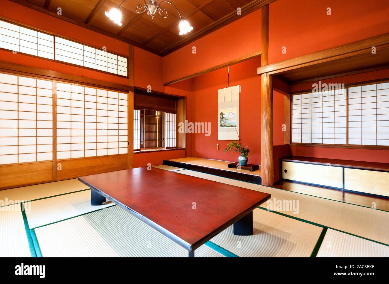 Habitación de Tatami Japón Foto de stock