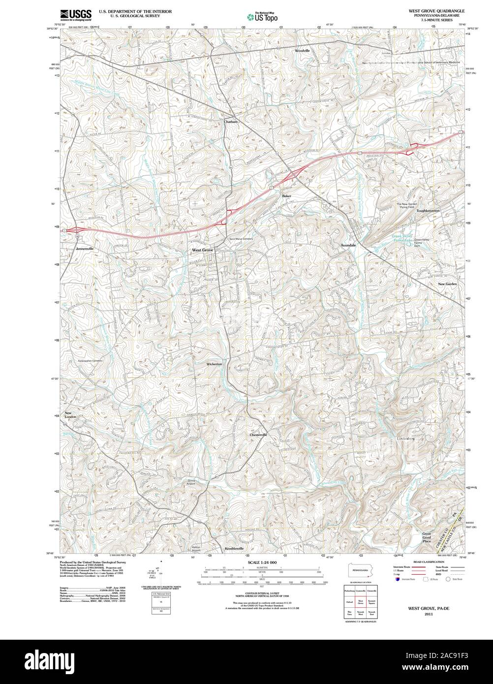 Mapa de west grove fotografías e imágenes de alta resolución Alamy