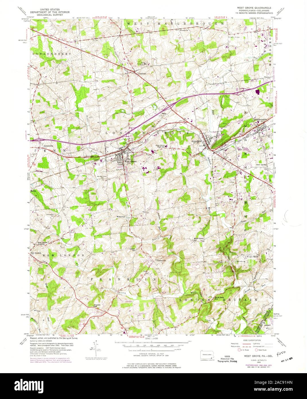 Mapa de west grove fotografías e imágenes de alta resolución Alamy