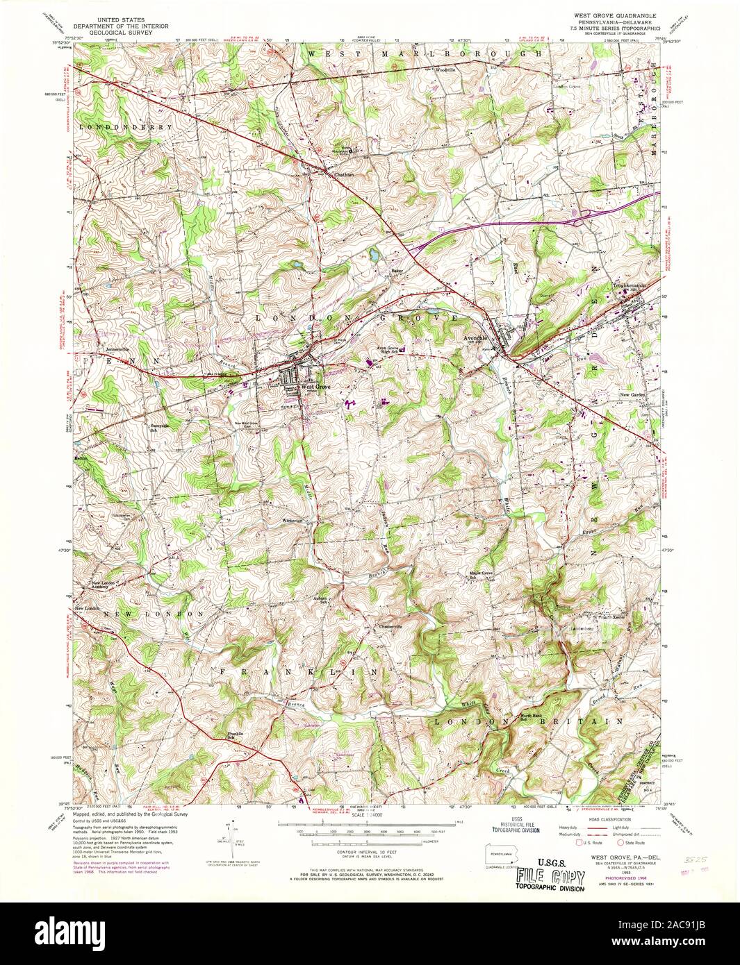 Mapa de west grove fotografías e imágenes de alta resolución Alamy