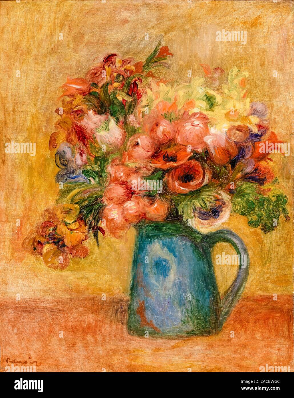 Pierre Auguste Renoir, bodegón pintura, Jarrón de flores, (Jarrón de  fleurs), circa 1889 Fotografía de stock - Alamy