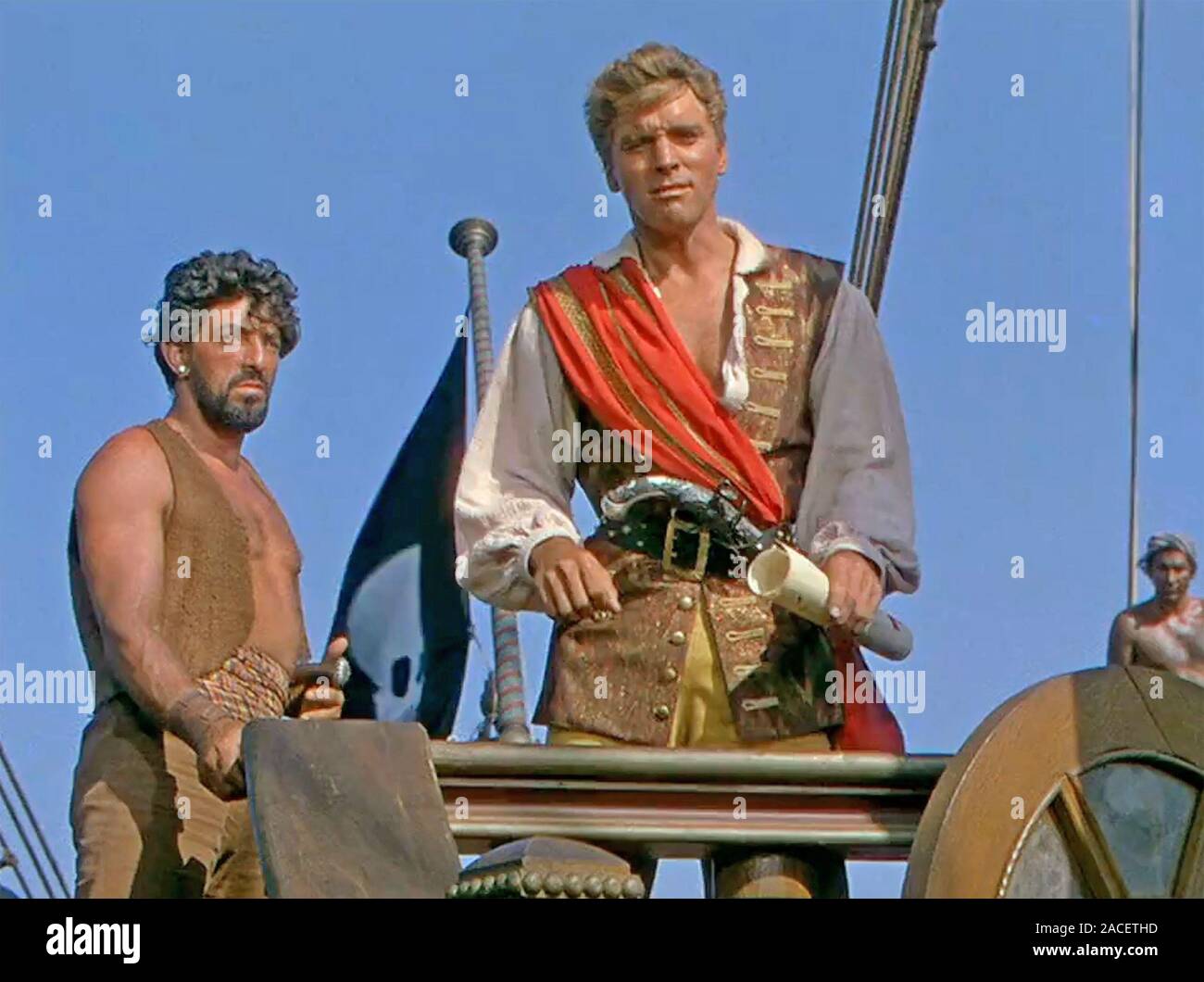 El pirata carmesí 1952 Warner Bros la película con Burt Lancaster Foto de stock