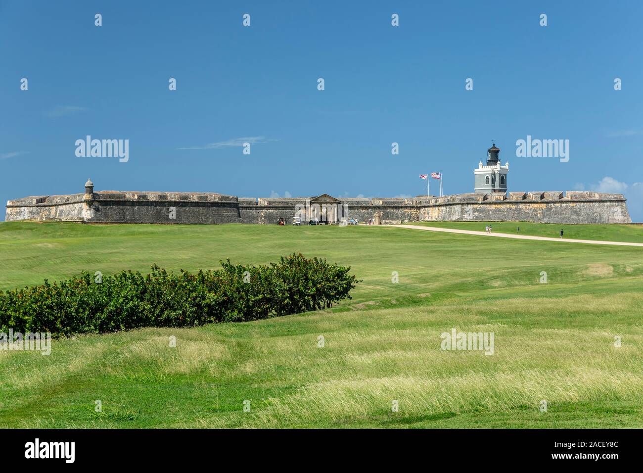 Castillo de San Felipe del Morro (El Morro) (1540S-1786), Sitio Histórico Nacional de San Juan, el Viejo San Juan, Puerto Rico Foto de stock