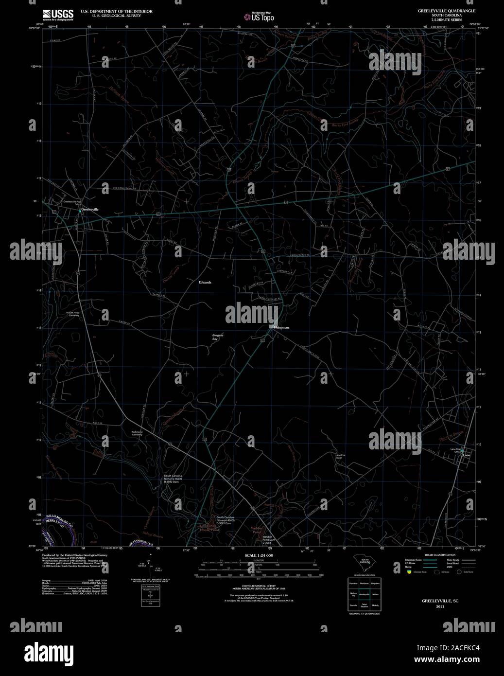 Mapa de greeleyville fotografías e imágenes de alta resolución Alamy