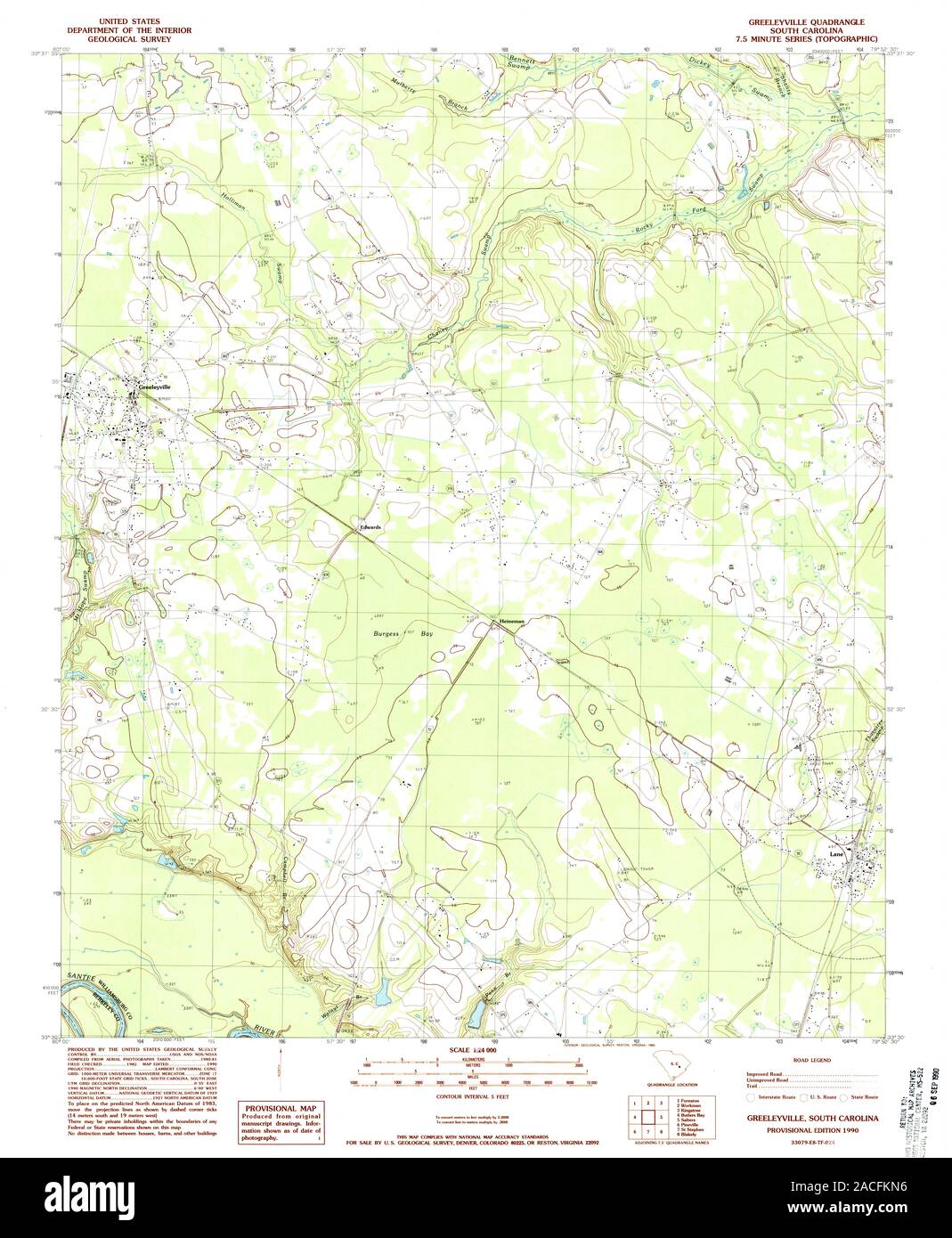 Mapa de greeleyville fotografías e imágenes de alta resolución Alamy