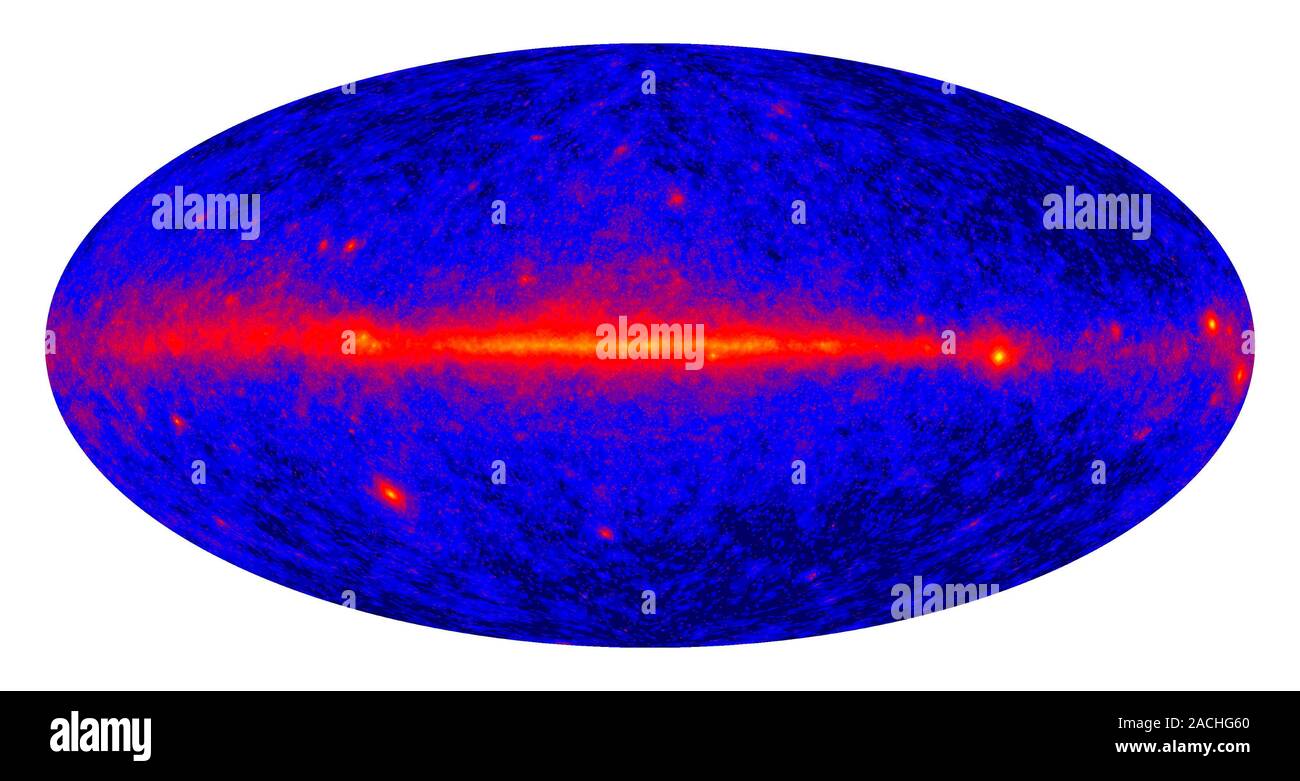 Telescopio Espacial de Rayos Gamma Fermi mapa de todo el cielo. Este