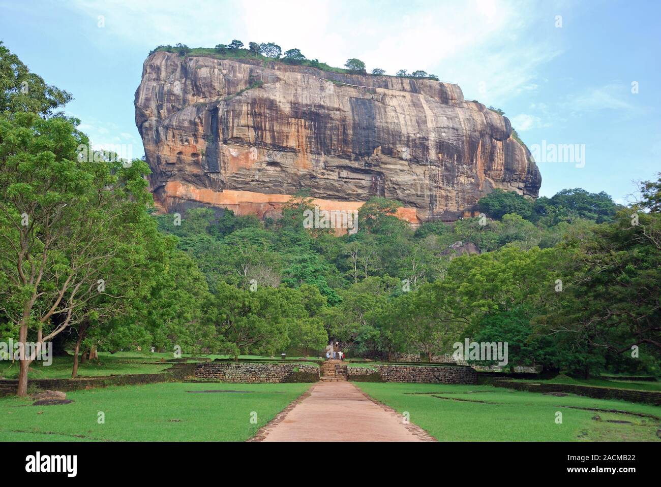 Sigiriya, Lion Rock, Sitio del Patrimonio Mundial de la UNESCO, Sri Lanka, Ceilán, Asia Foto de stock
