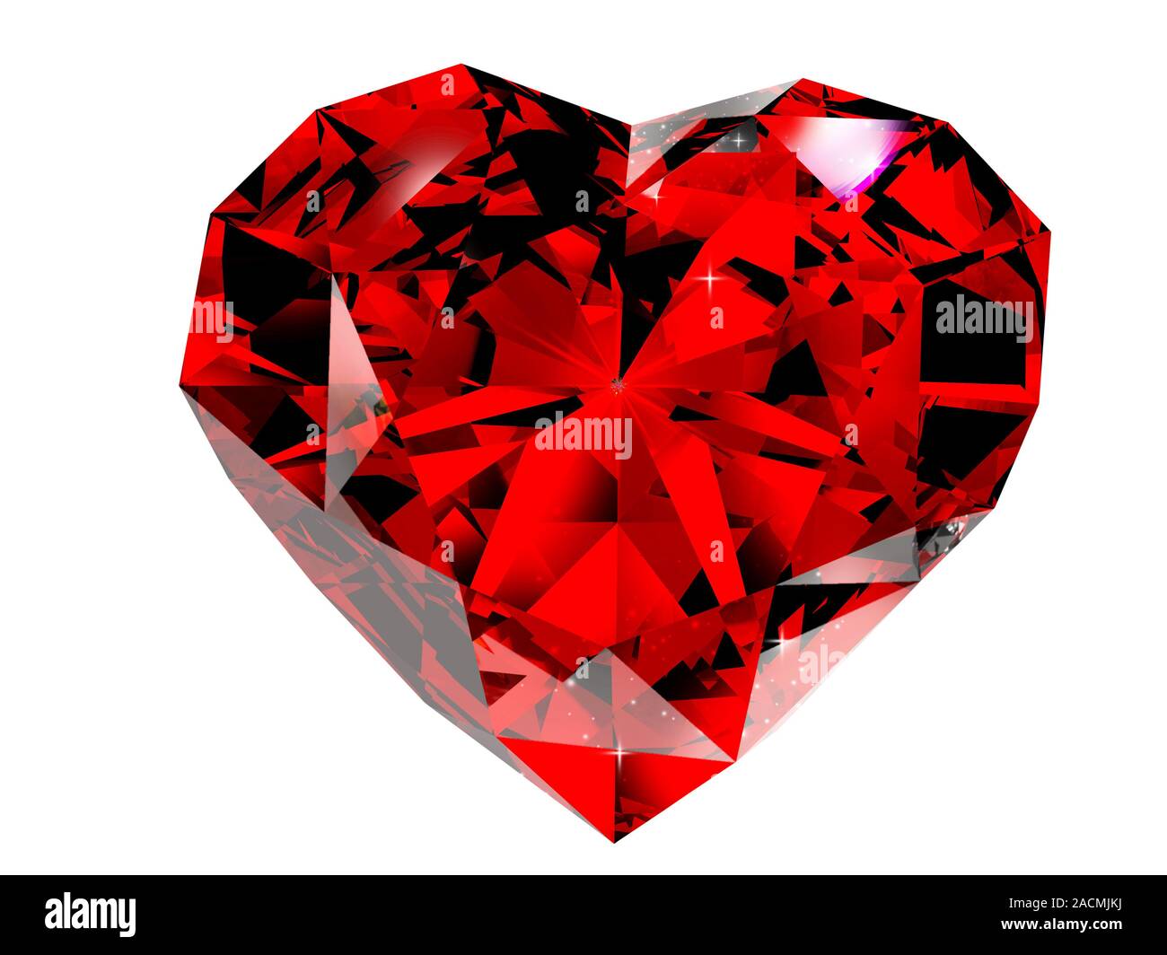 Diamante rojo rubíen 3d fotografías e imágenes de alta resolución - Alamy