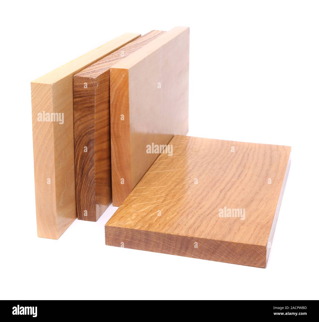Cuatro tablones de madera close-up Foto de stock