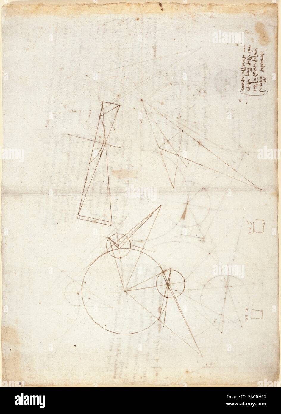 Dibujos de Leonardo Da Vinci sobre los poderes y las fuerzas mecánicas