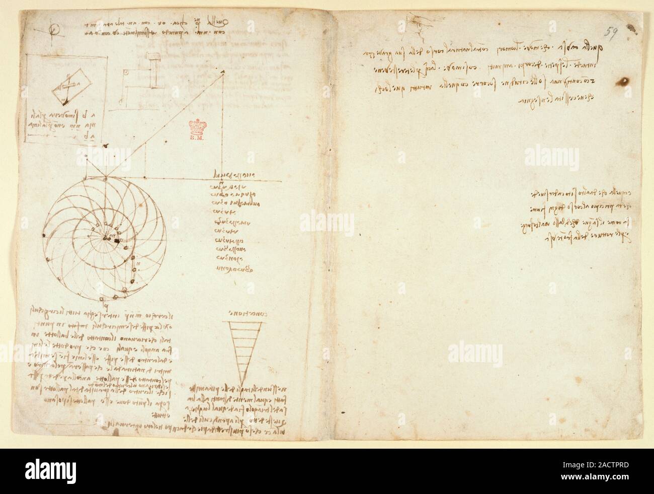 Dibujos de Leonardo Da Vinci sobre los poderes y las fuerzas mecánicas