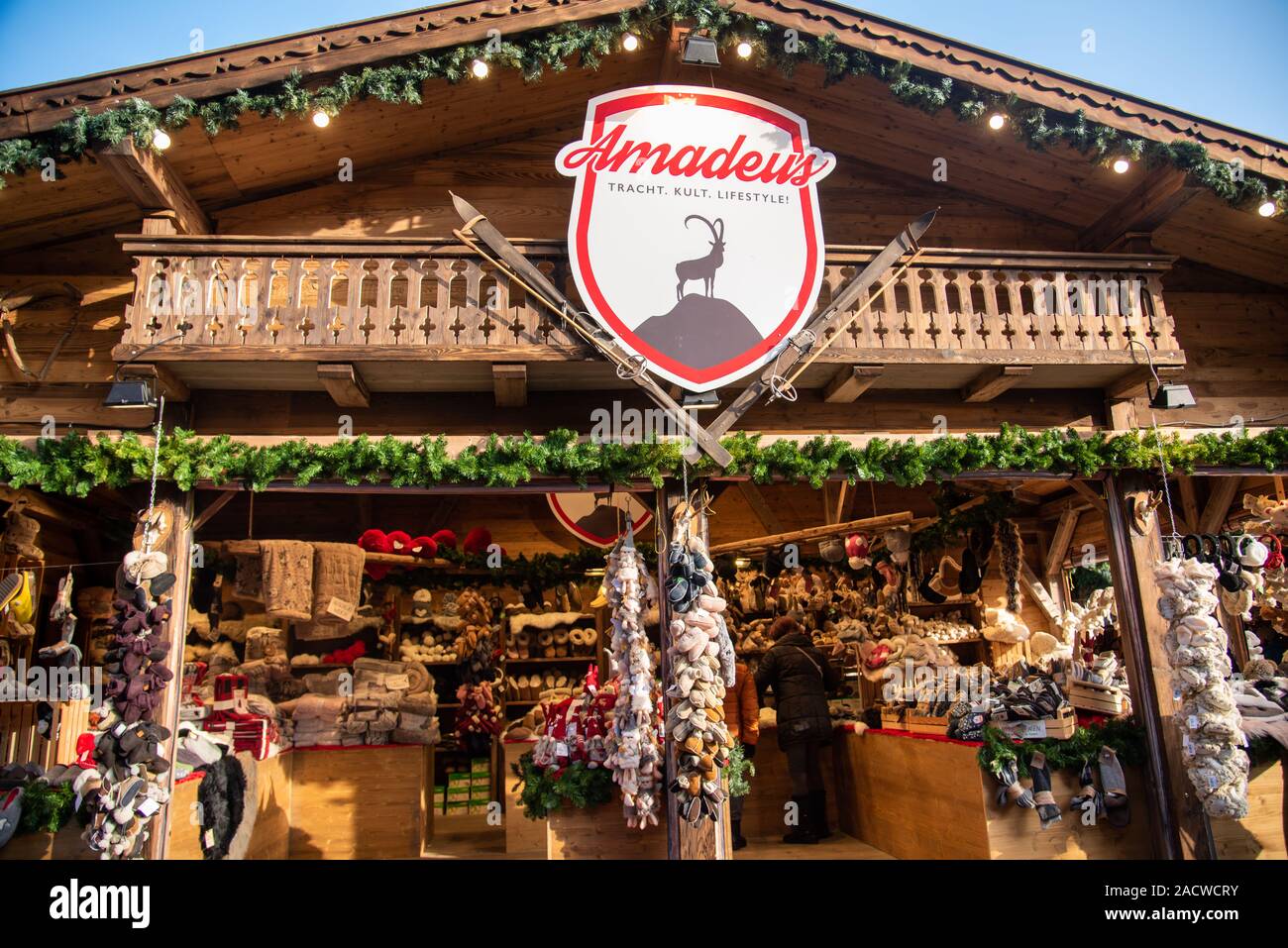 Stuttgart, un mercadillo navideño con mucho encanto Foto de stock