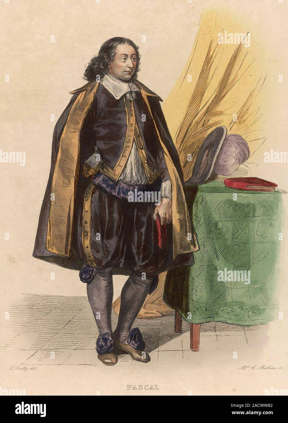 Blaise Pascal 1623 1662 Frances Matematico Fisico Y Filosofo Ilustracion Antigua El Mundo Fisico Amadeo Guillemin Fotografia De Stock Alamy