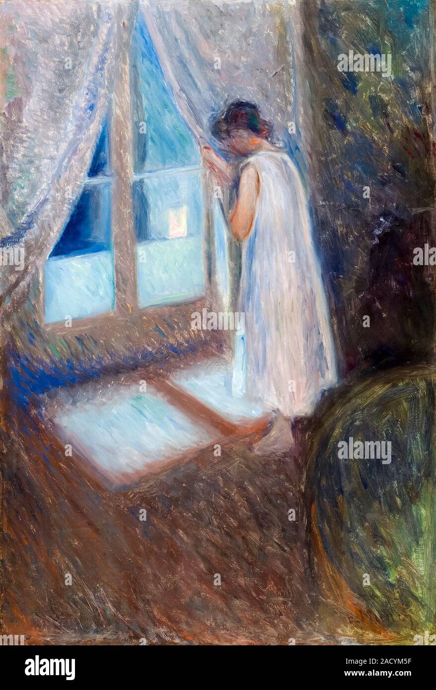 Edvard Munch, la chica por la ventana, pintura, 1893 Fotografía de stock -  Alamy