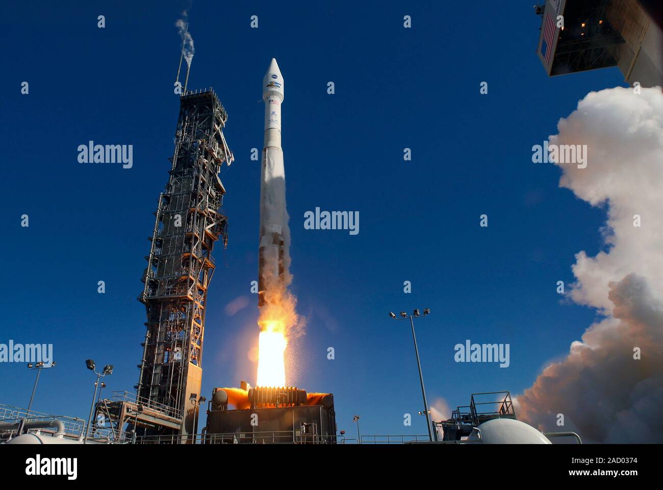 El Landsat 8 de lanzamiento. Naciones Launch Alliance (ULA) AtlasV